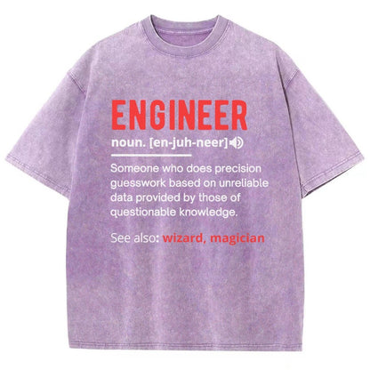 Engineer Definition Vintage Distressed T-shirt