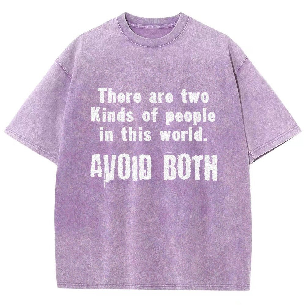 There Are Two Kinds Of People In This World Vintage Distressed T-shirt