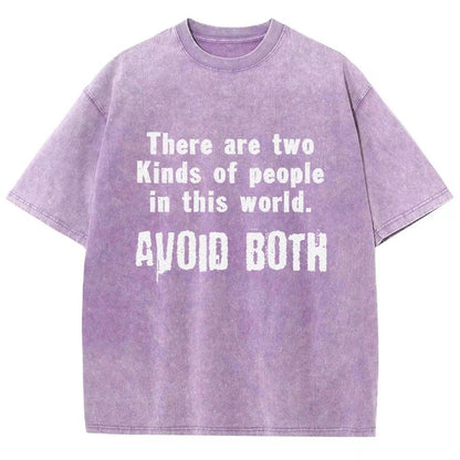 There Are Two Kinds Of People In This World Vintage Distressed T-shirt