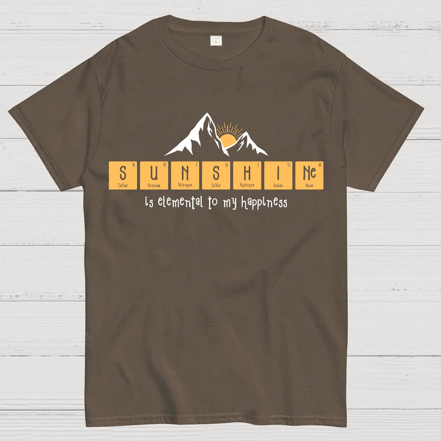 Sunshine Equals Happiness Geek T-Shirt
