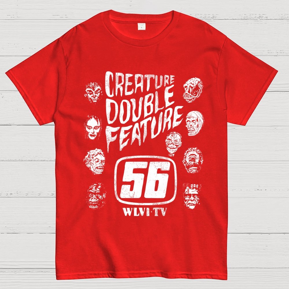 Creature Double Feature Classic Monsters Unisex Geek T-Shirt
