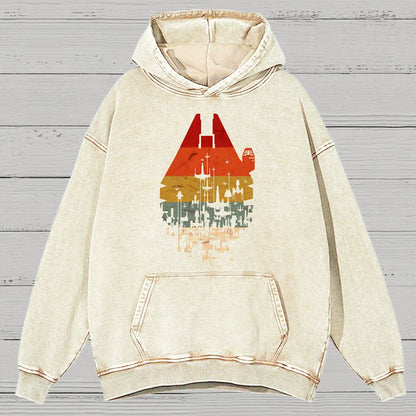 Retro Battleship Vintage Distressed Hoodie