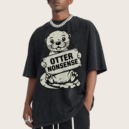 Otterly Nonsensical Vintage Distressed T-shirt