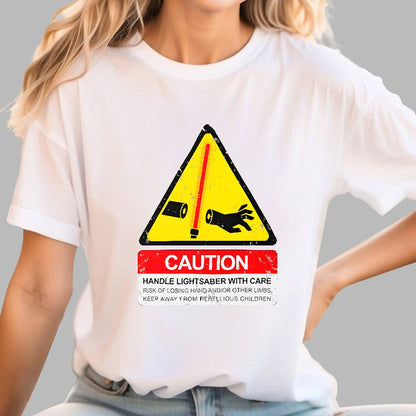 CAUTION Handle With Care Essential Geek T-Shirt