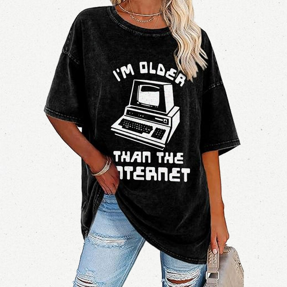 I Am Older Than The Internet Vintage Distressed T-shirt