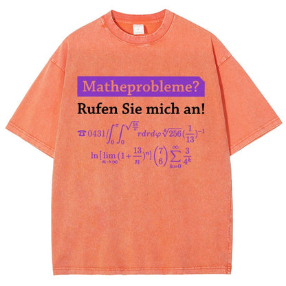 Funny Word Matheprobleme Vintage Distressed T-shirt