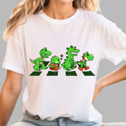 Green Scaly Road Geek T-Shirt