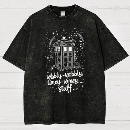 Wibbly wobbly timey wimey Christmas Vintage Distressed T-shirt