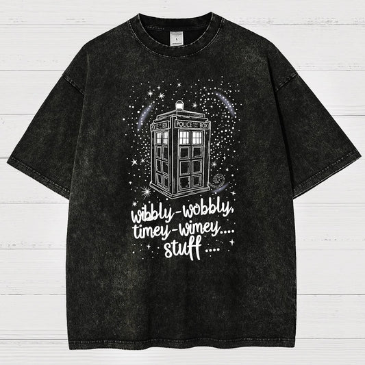 Wibbly wobbly timey wimey Christmas Vintage Distressed T-shirt