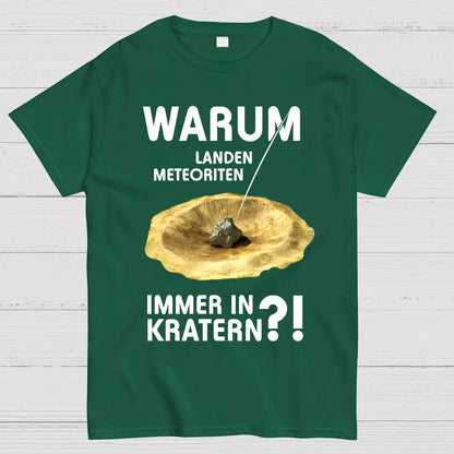 Meteoriten in Kratern Geek T-Shirt