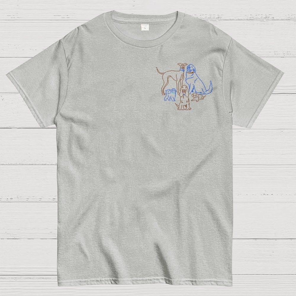 I Like Dogs More Than People Front And Back Printing Geek T-Shirt