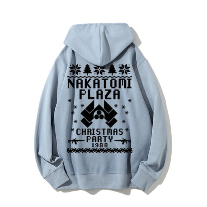 Now I Have a Machine Gun Ho-Ho-Ho Printed Back Unisex Cotton Hoodie