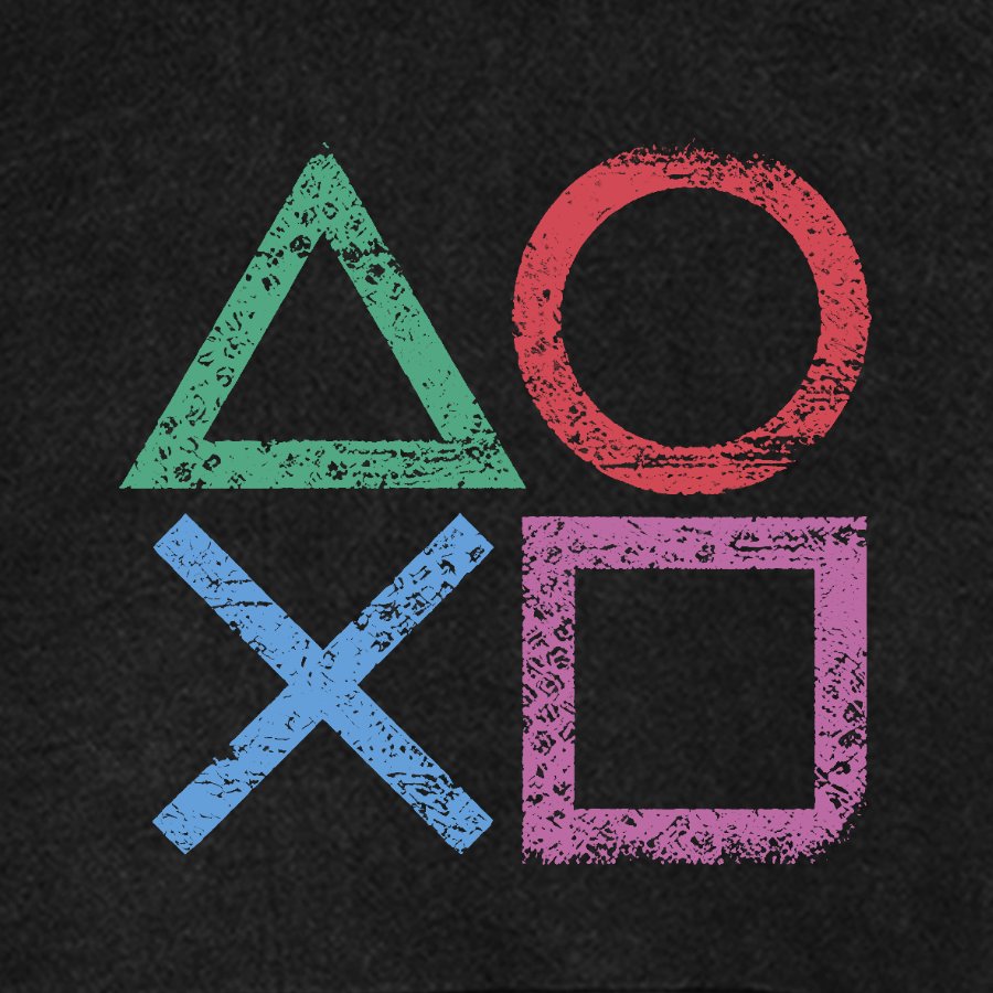 Gaming symbols Geeky Vintage Distressed Hoodie