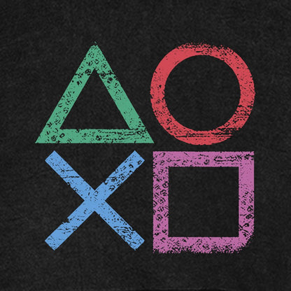 Gaming symbols Geeky Vintage Distressed Hoodie