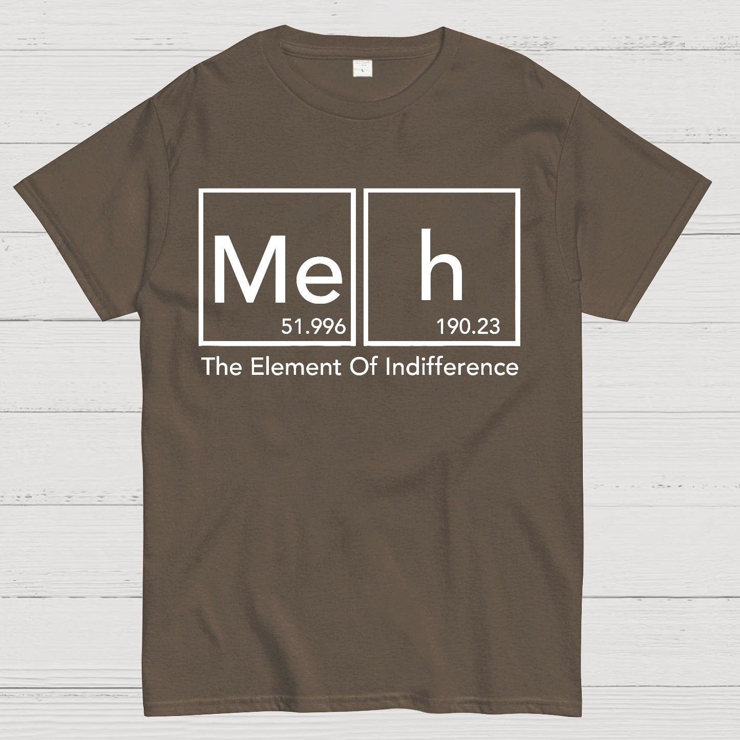 The Element Of Indifference Funny Periodic Tab Geek T-Shirt
