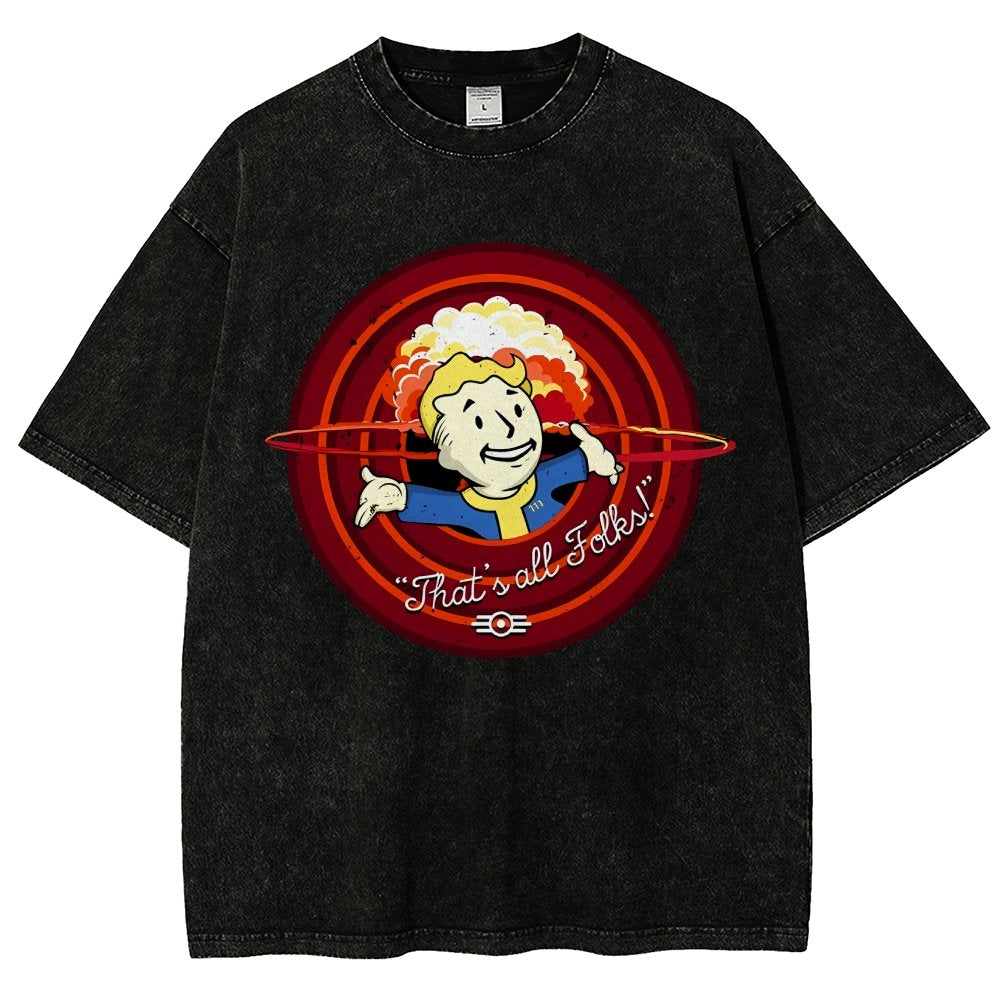 That's all folks Vintage Distressed T-shirt