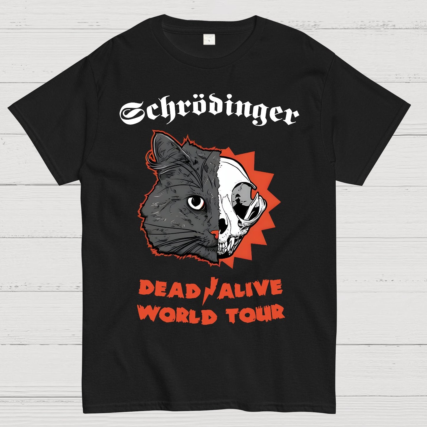 Schrodinger -Dead   Alive World Tour Geek T-Shirt