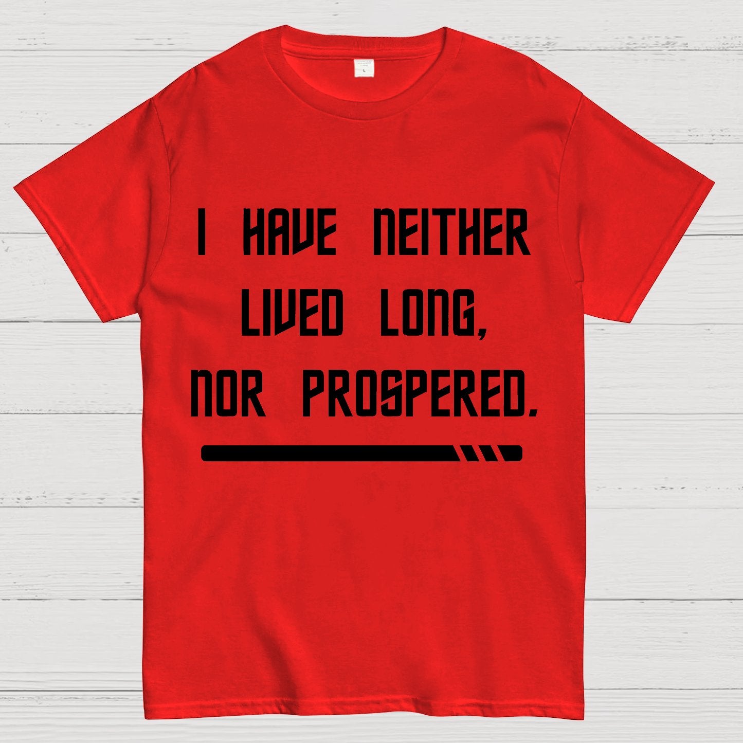 Red Shirt Prosperity Geek T-Shirt