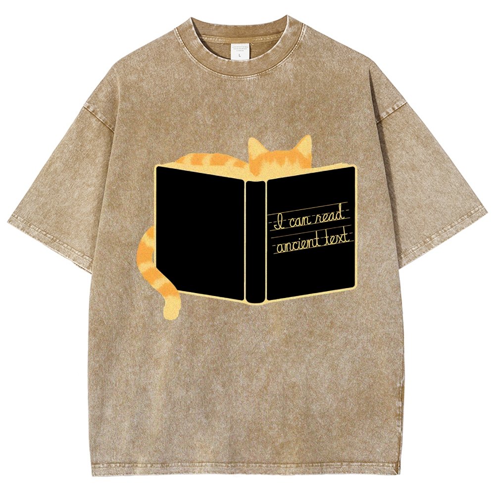 Ancient Text Vintage Distressed T-shirt