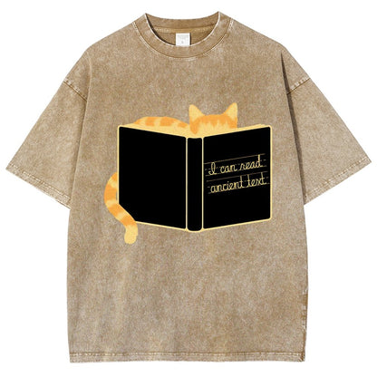 Ancient Text Vintage Distressed T-shirt