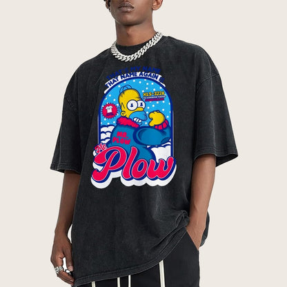 Mr. Snowplow Vintage Distressed T-shirt