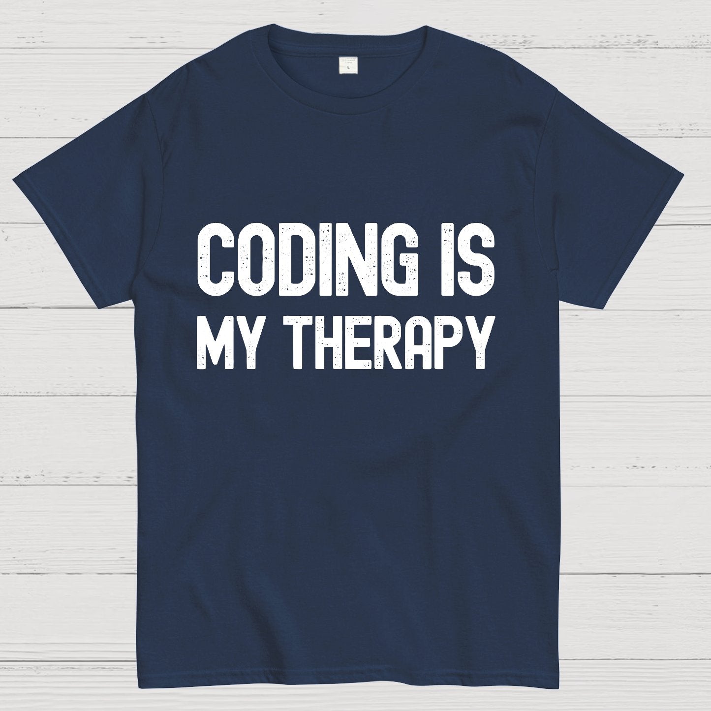 Coding Is My Therapy Geeky T-Shirt
