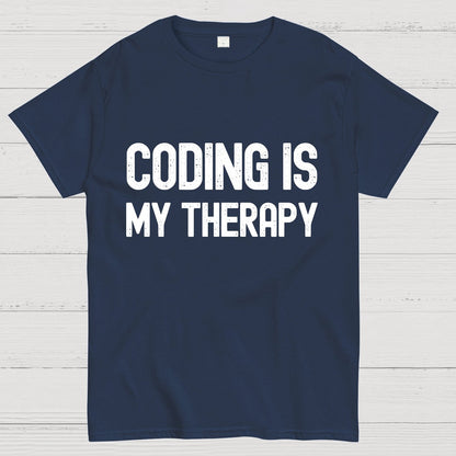 Coding Is My Therapy Geeky T-Shirt