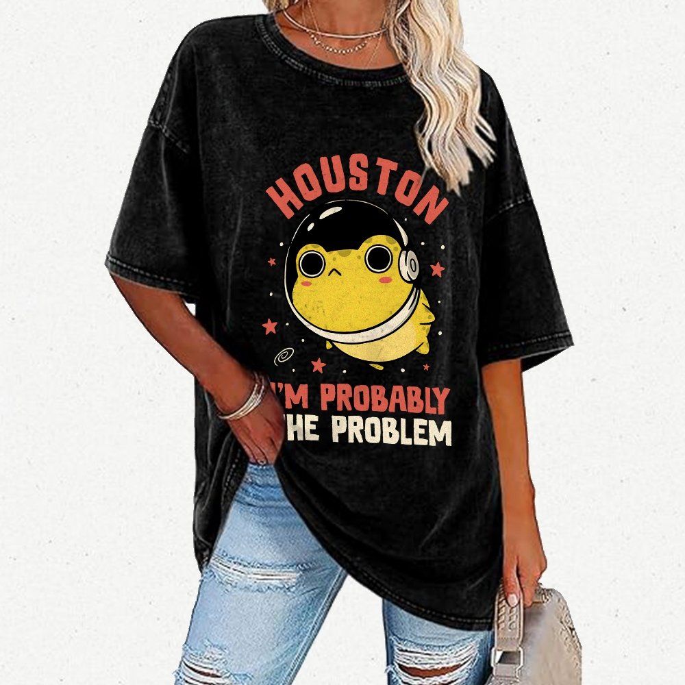 Houston Im Probably The Problem Vintage Distressed T-shirt