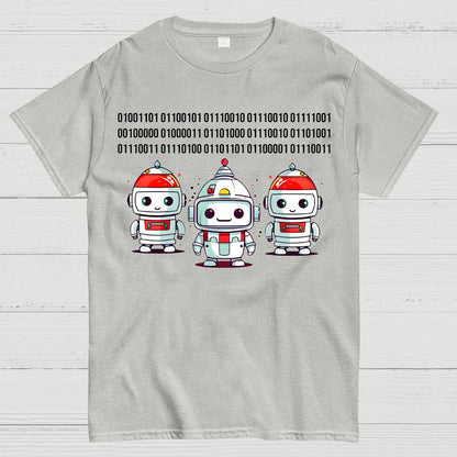 Robot Binary Christmas Geek T-Shirt