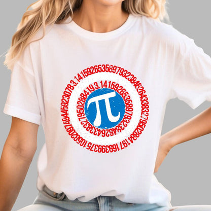 Pi Day Hero Shield Geek T-Shirt