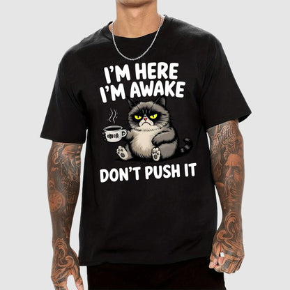 Tired Cat Geek T-Shirt