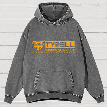 More Human Than Human Vintage Distressed Hoodie