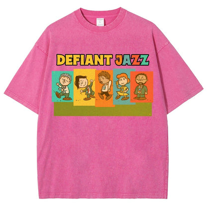 Defiant Jazz Vintage Distressed T-shirt