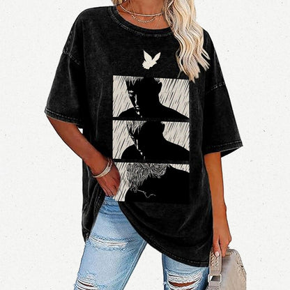 Ending White Vintage Distressed T-shirt