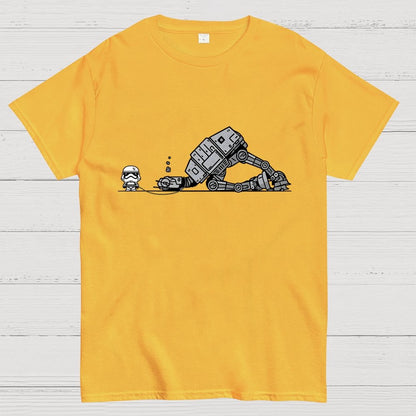 Empire Robot Dog-Planet Battles Geek T-Shirt