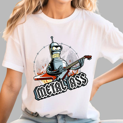Robot Metal Rock Geek T-Shirt