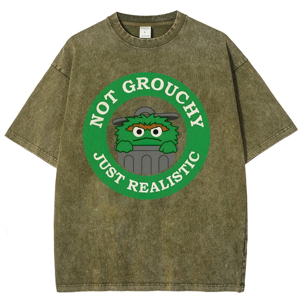 I'm Not Grouchy Vintage Distressed T-shirt