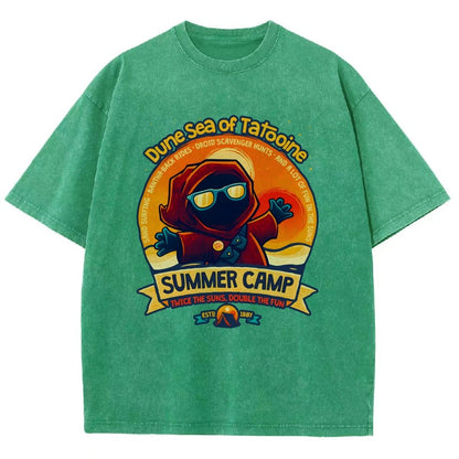 Sandy Sea Summer Camp Vintage Distressed T-shirt