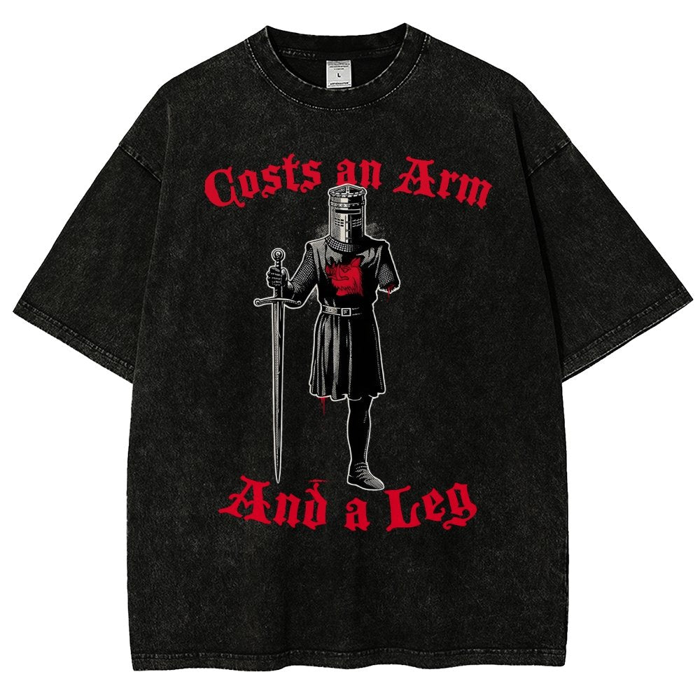 Black Knight Debt Vintage Distressed T-shirt