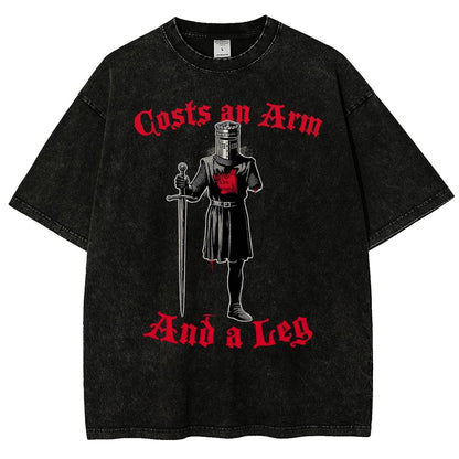 Black Knight Debt Vintage Distressed T-shirt
