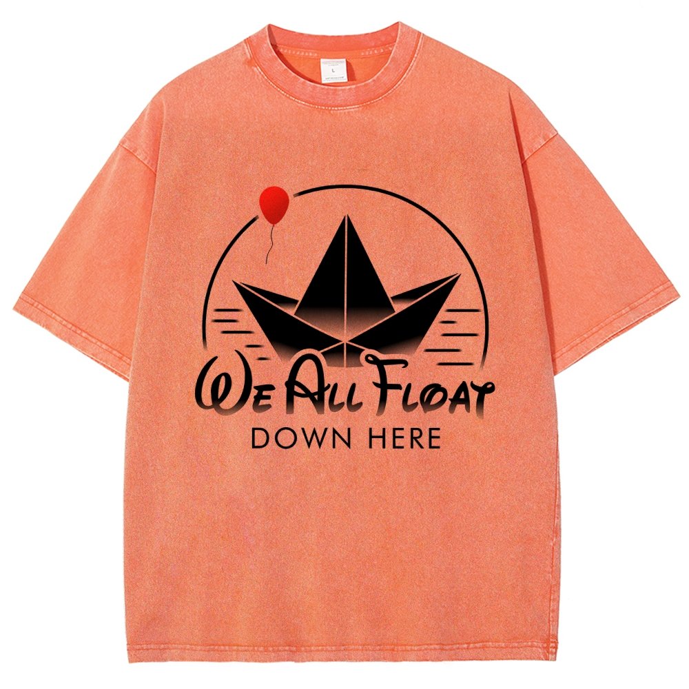 We All Float Vintage Distressed T-shirt