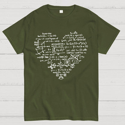 Math Heart, Valentine's Day Nerd Geek T-Shirt