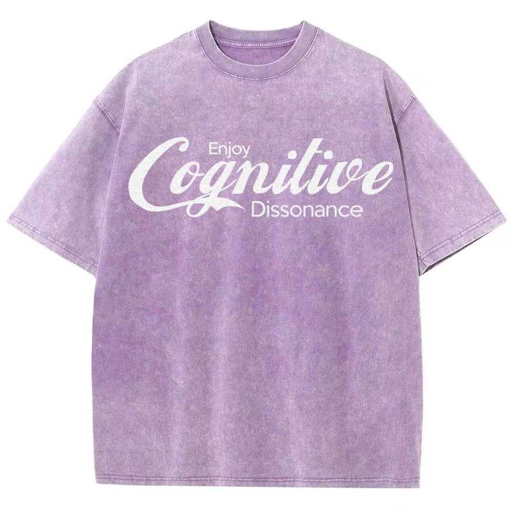 Enjoy Cognitive Dissonance Vintage Distressed T-shirt