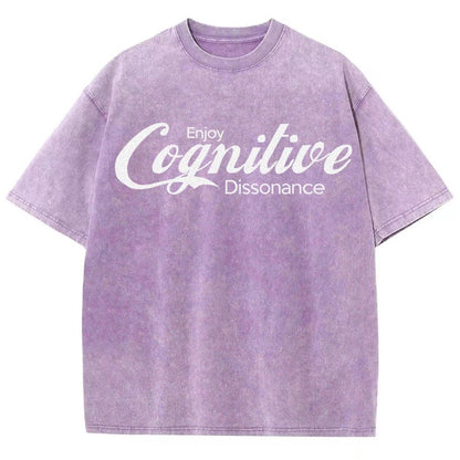 Enjoy Cognitive Dissonance Vintage Distressed T-shirt