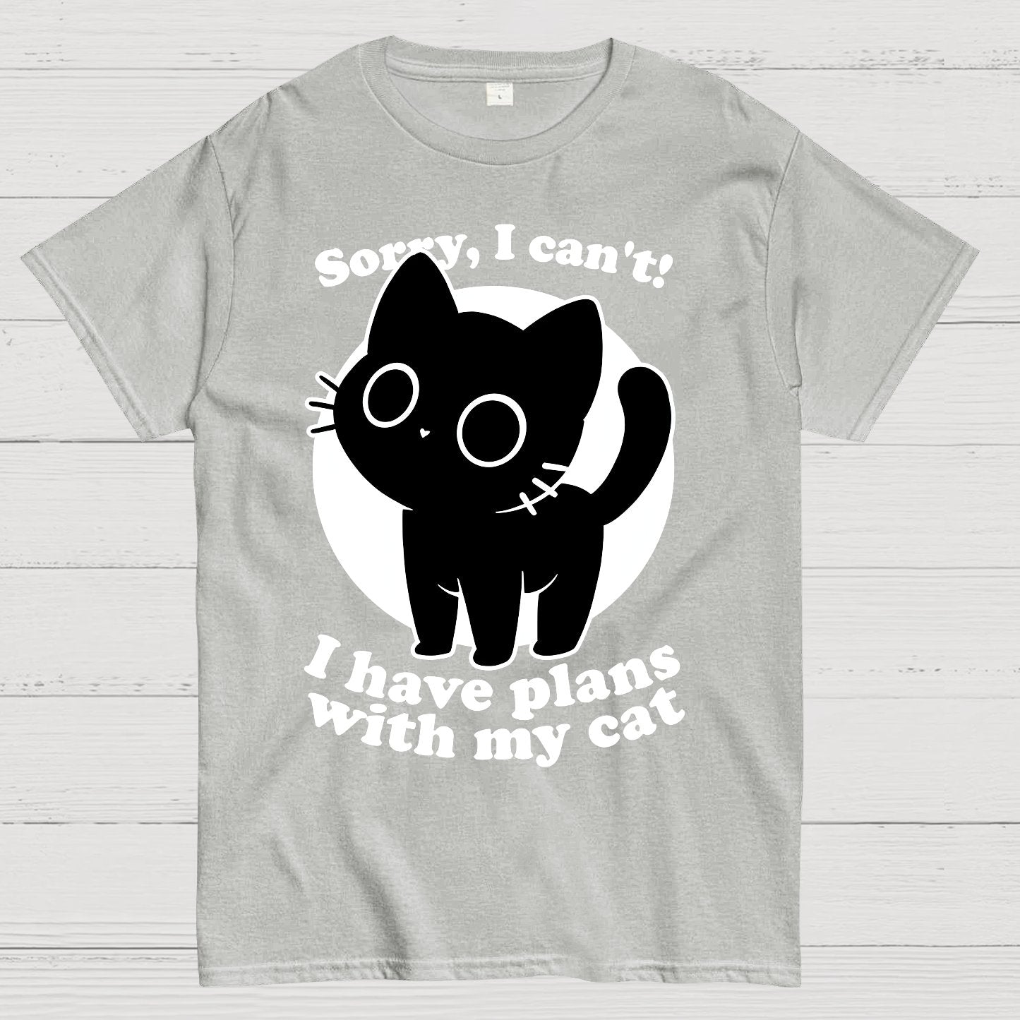 I Like Cats Not People - Cute Irony Pet Geek T-Shirt