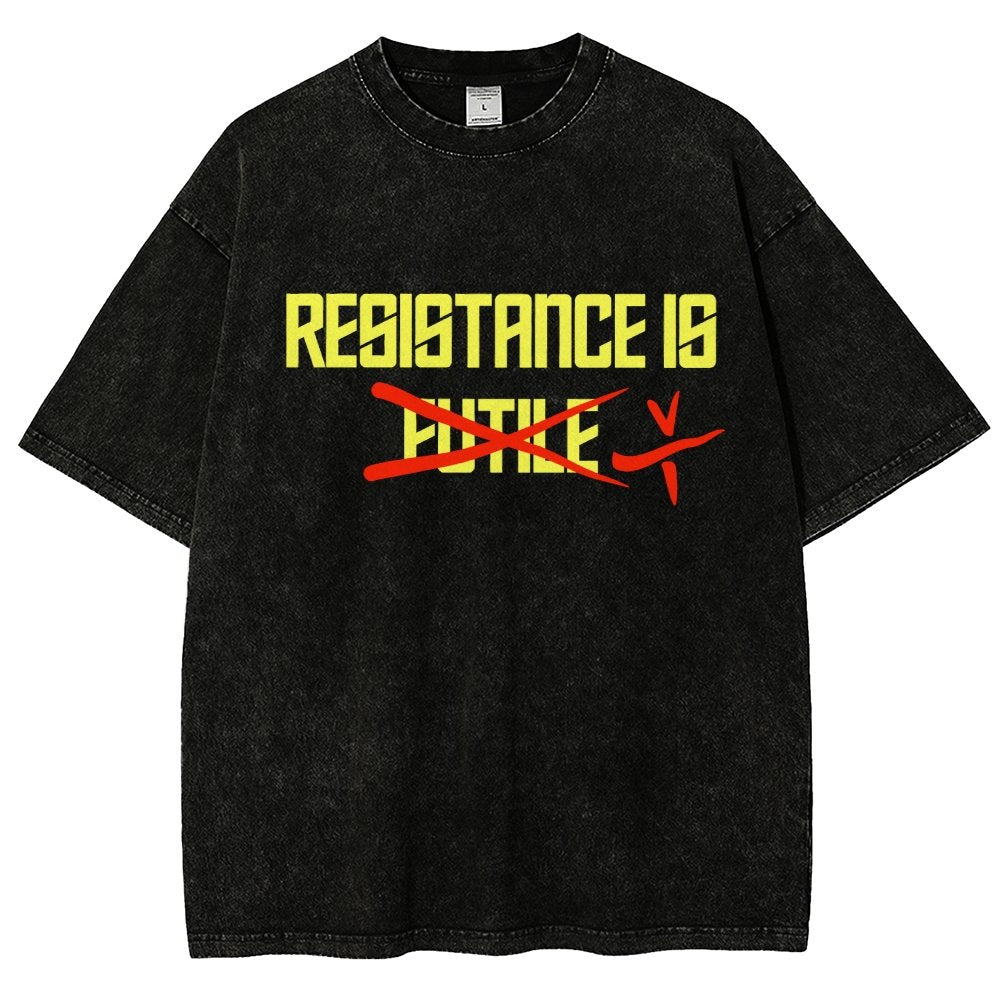 Resistance is futile Vintage Distressed T-shirt