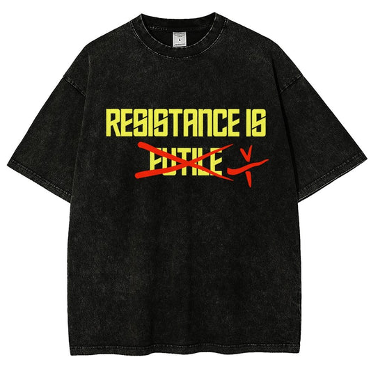 Resistance is futile Vintage Distressed T-shirt