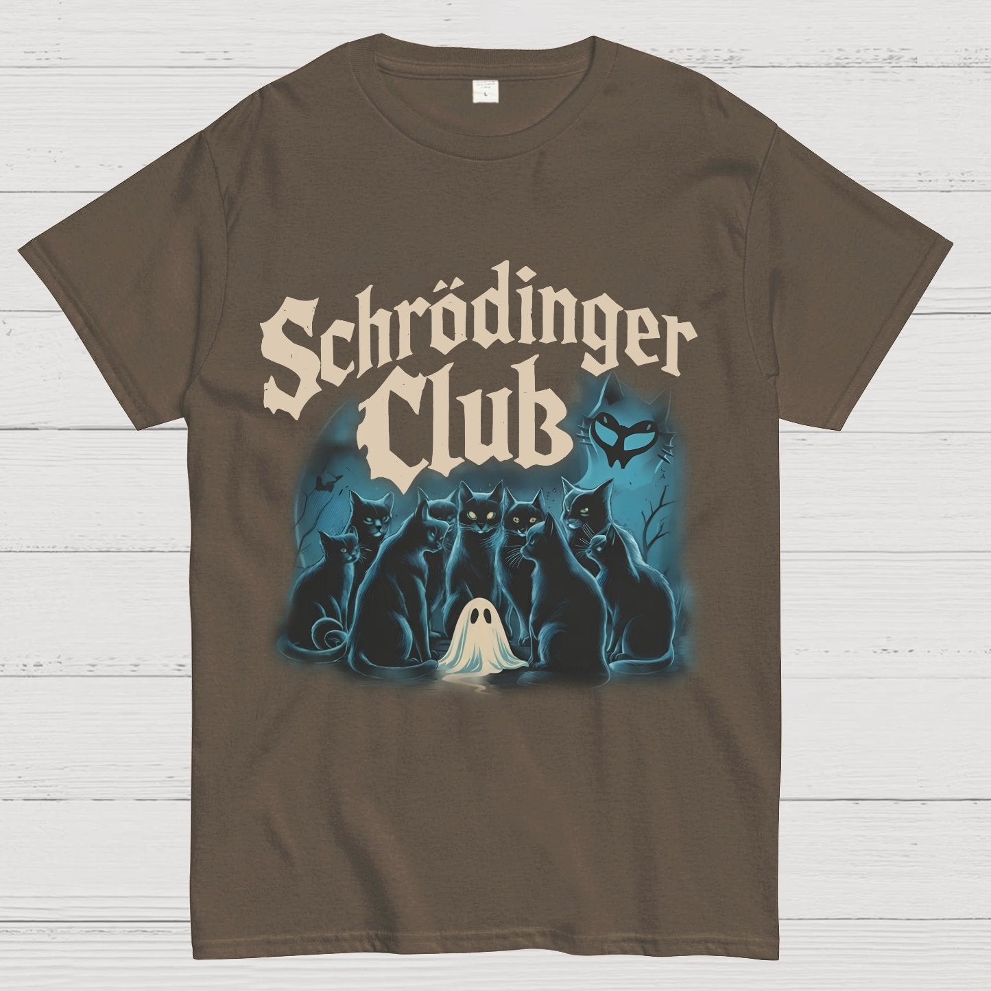 Schrödinger Cat Club Halloween Geeky T-Shirt