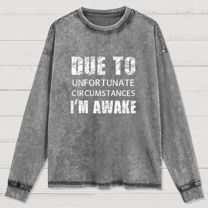 Unfortunate Circumstances Awake Washed Long Sleeve Tee