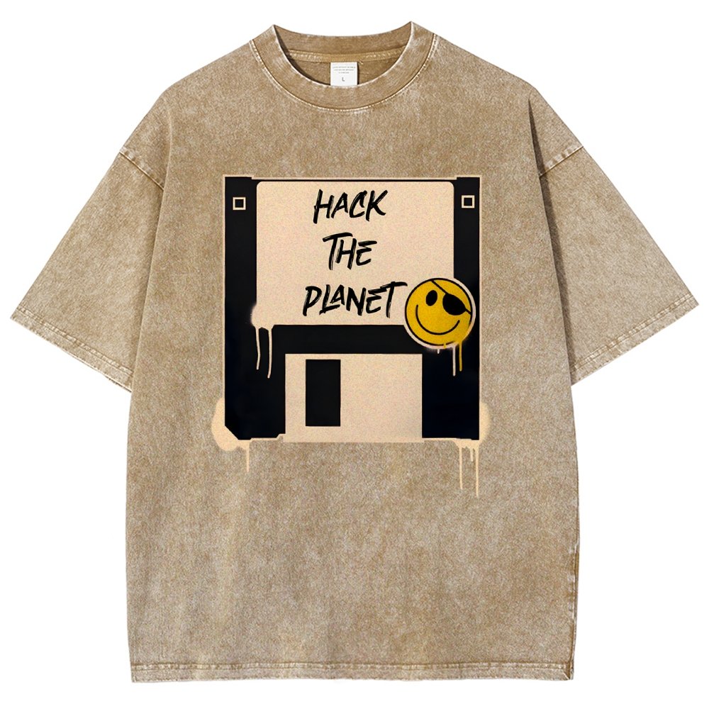 Hack The Planet Vintage Distressed T-shirt